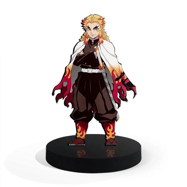 Totem Pequeno Boneco Demon Slayer Kyojuro Rengoku 7cm + Base - ShopC Imagem de Totem Pequeno Boneco Demon Slayer Kyojuro Rengoku 7cm + Base