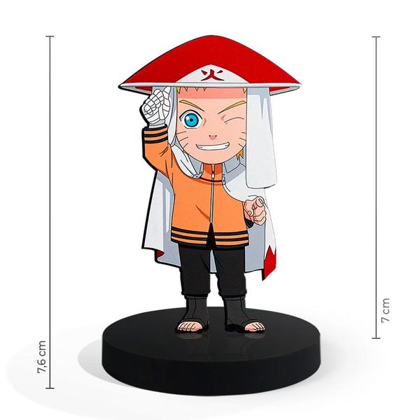 Imagem de Totem Pequeno Boneco Naruto Hokage 7cm + Base