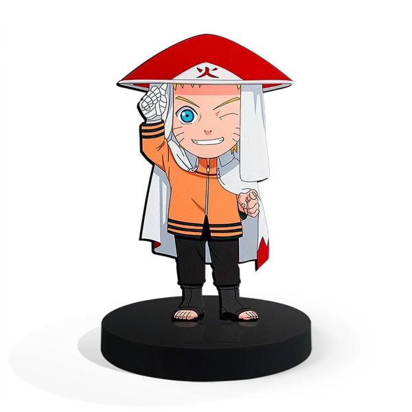 Imagem de Totem Pequeno Boneco Naruto Hokage 7cm + Base