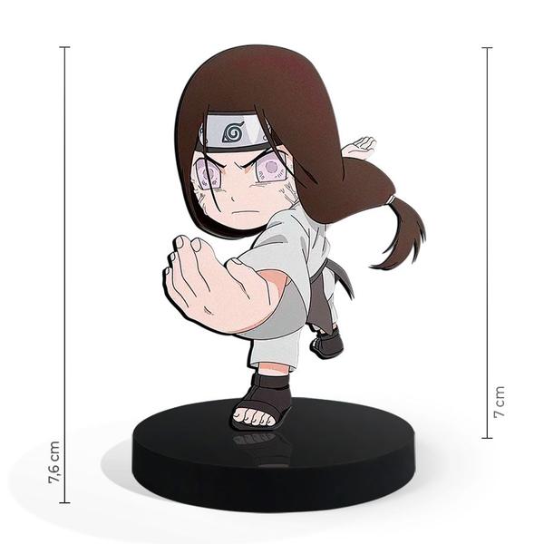 Imagem de Totem Pequeno Boneco Naruto Neji Hyuga Jovem 7cm + Base