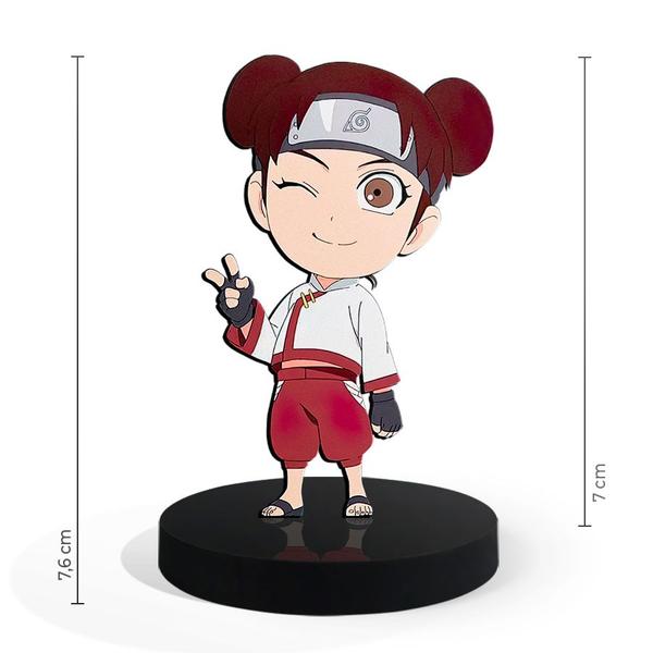 Imagem de Totem Pequeno Boneco Naruto Tenten 7cm + Base