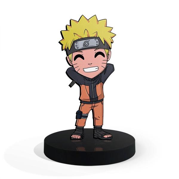 Imagem de Totem Pequeno Boneco Naruto Uzumaki 7cm + Base