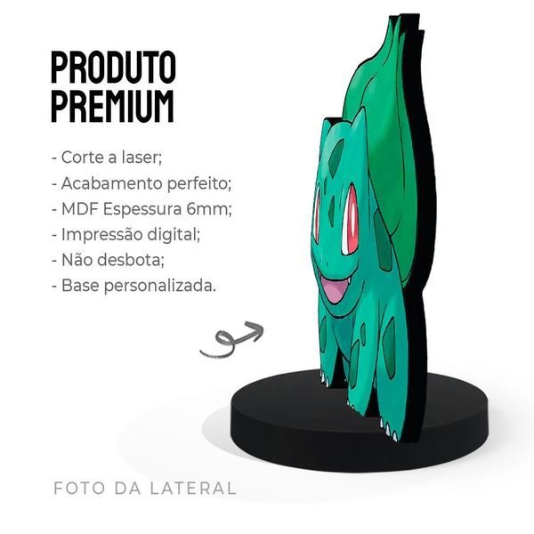 Imagem de Totem Pequeno Boneco Pokémon Bulbasaur 7cm + Base