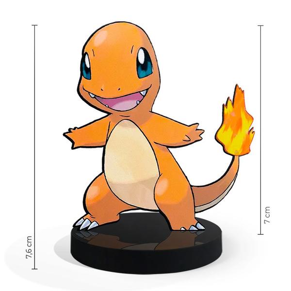 Imagem de Totem Pequeno Boneco Pokémon Charmander 7cm + Base