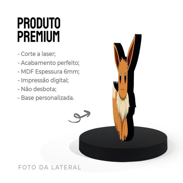 Imagem de Totem Pequeno Boneco Pokémon Eevee 7cm + Base 