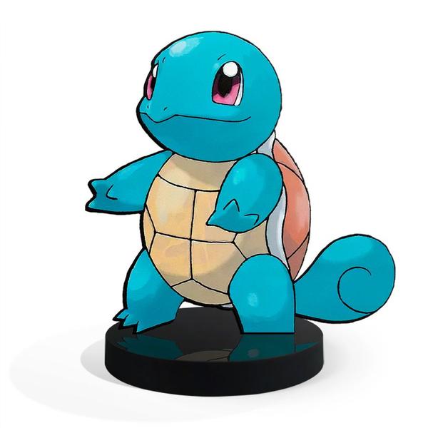 Imagem de Totem Pequeno Boneco Pokémon Squirtle 7cm + Base