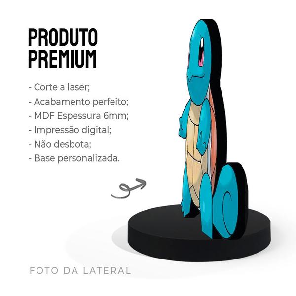 Imagem de Totem Pequeno Boneco Pokémon Squirtle 7cm + Base