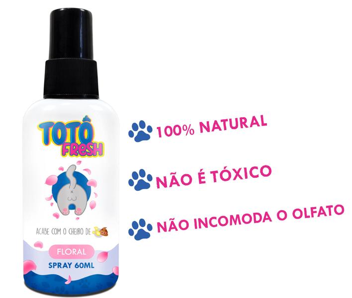 Imagem de TOTÔ FRESH FLORAL - Neutralizador de Mau Cheiro 60ml CatMyPet