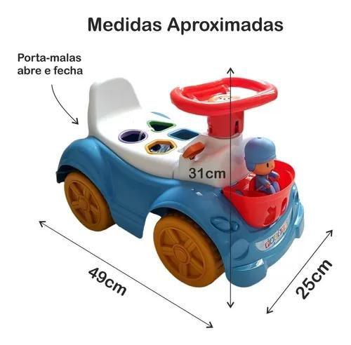 Imagem de Totoka Menino Com Boneco Pocoyo Vinil Bebe Forma Geométricas