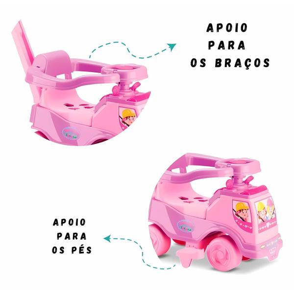 Totoka Plus Com Som Carrinho Rosa Infantil Triciclo Andador - Cardoso Toys Imagem de Totoka Plus Com Som Carrinho Rosa Infantil Triciclo Andador