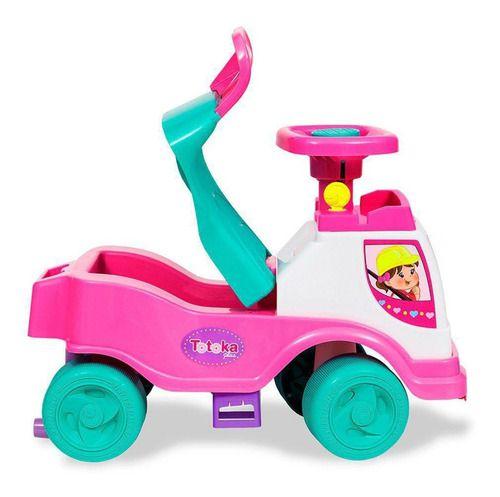 Imagem de Totoka Plus Menina Carrinho Infantil Bebe C/ Empurrador Rosa