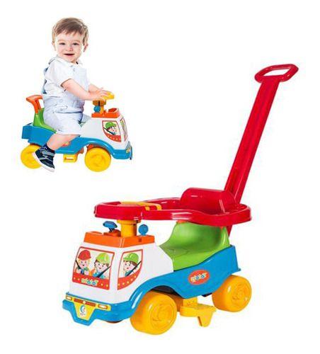 Imagem de Totoka Plus Menino Triciclo Infantil Bebe C/ Empurrador Azul