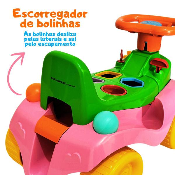 Imagem de Totokinha Bolinha Andador Carrinho Rosa Menina Kids - Cardoso Toys