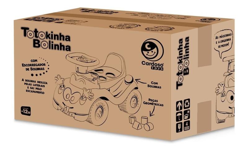 Imagem de Totokinha Bolinha Menina Carrinho Educativo - Cardoso Toys