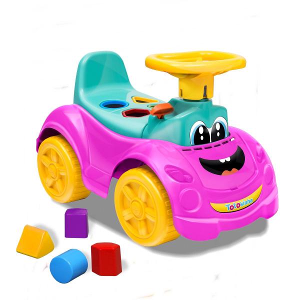 Totokinha Infantil Menina Rosa com buzina, chave e peças - Cardoso Toys Totokinha Infantil Menina Rosa com buzina, chave e peças - Cardoso Toys
