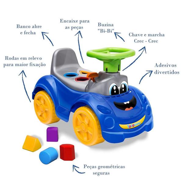 Imagem de Totokinha Sport Carrinho Didático Menino Azul - Cardoso