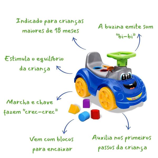 Imagem de Totokinha Sport Original  Cardoso Toys  Totoca Motoca Totoquinha Andador Triciclo Crianças +18 meses Até 40Kg