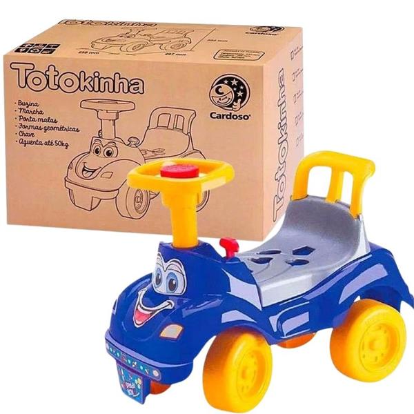 Imagem de Totokinha Totoca Classica Azul Carrinho De Passeio Quadriciclo Infantil Cardoso