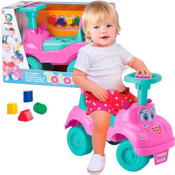 Imagem de Totokinha Totoca Classica Rosa Carrinho De Passeio Quadriciclo Infantil Cardoso