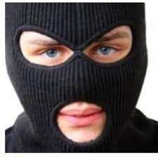 Imagem de Touca Balaclava Malha de Inverno  Touca Ninja Balaclava 3 Furos P/ Frio Inverno Motoqueiro Moto