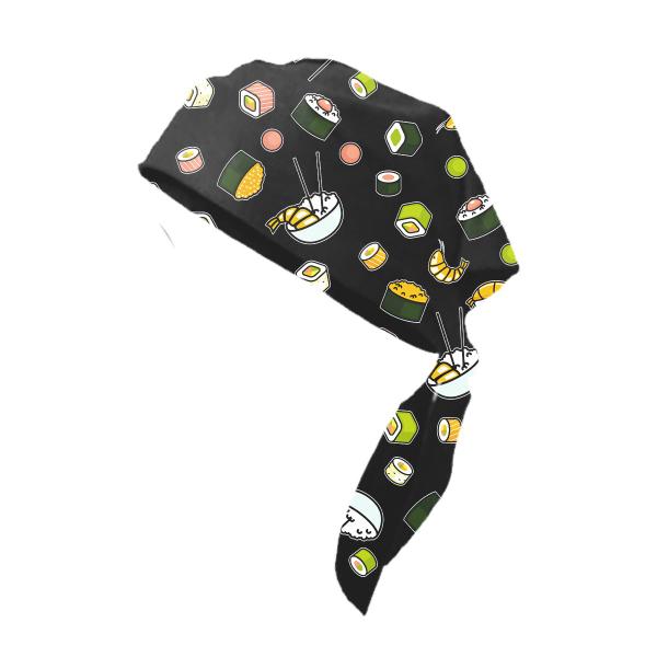 Imagem de Touca Bandana Sushi Japan Food Uniforme Sushiman