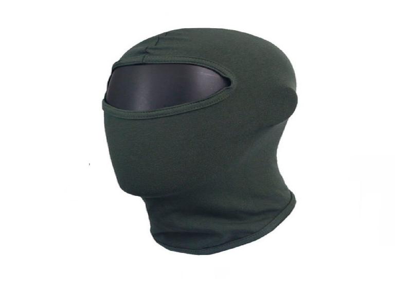 Imagem de Touca Capuz Verde Frio Inverno Ninja Mascara Caveira Balaclava Proteção Preta Moto Motoboy Paintball Tático Militar