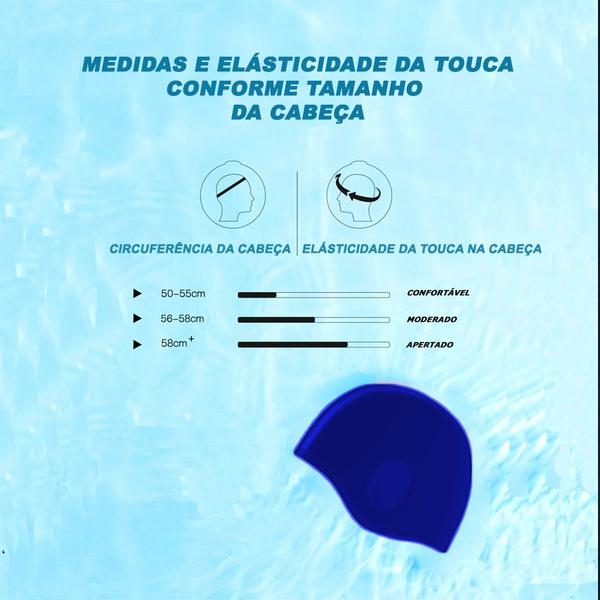 Imagem de Touca De Natação Gold Sports Ergononico Ultra II Confort De Silicone - Com Cobertura das Orelhas