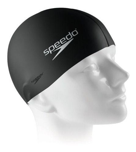 Imagem de Touca De Natação Hidroginastica Silicone Impermeavel Flat Cap Treinamento e Competição Speedo Original 