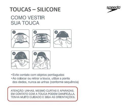 Imagem de Touca De Natação Infantil Silicone Impermeável Speedo