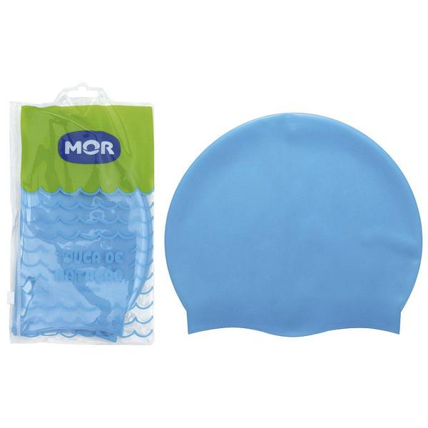 Imagem de Touca De Natação Piscina Impermeável Silicone Azul Mor