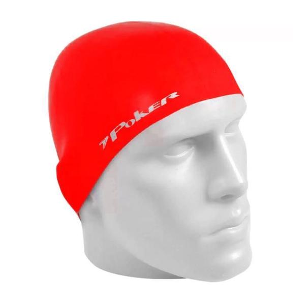 Imagem de Touca De Natação Poker Silicone Power Vermelho St