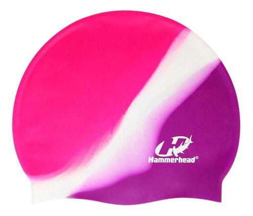 Imagem de Touca de Natação Silicone Lisa Multicor Hammerhead Treino