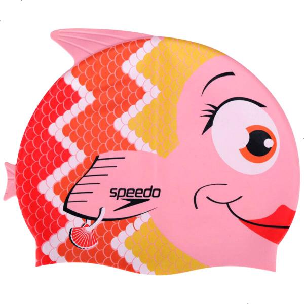 Imagem de Touca de silicone para natação infantil speedo fish cap