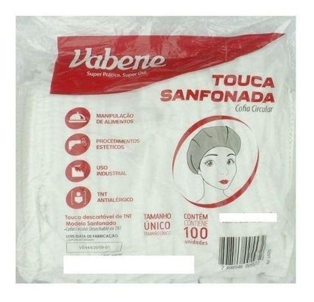 Imagem de Touca Descartável Polipropileno Sanfonada Uso Médico C/100 - Vabene