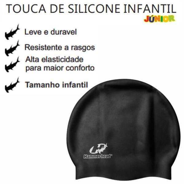 Imagem de Touca natação  Silicone Junior Hammerhead