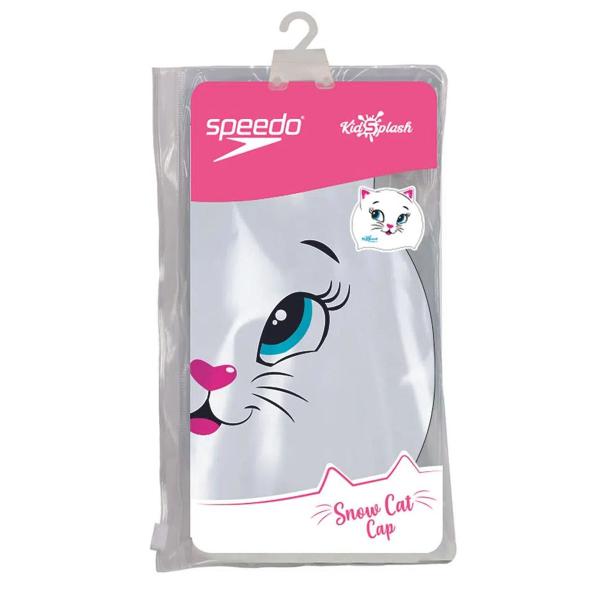 Imagem de Touca Para Natação Infantil Gatinha Snow Cat Cap Speedo Rosa