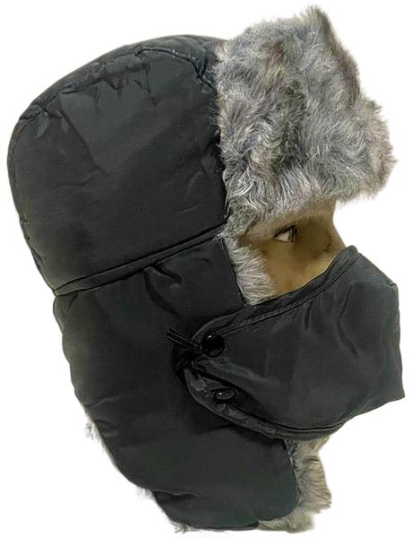 Imagem de Touca Ushanka Russa Gorro Termico Chapka Balaclava Frio Inverno Neve Forrada