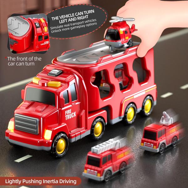 Imagem de Toy Car Beby Buty Caminhões de bombeiros 5 em 1 para crianças de 3 a 5 anos