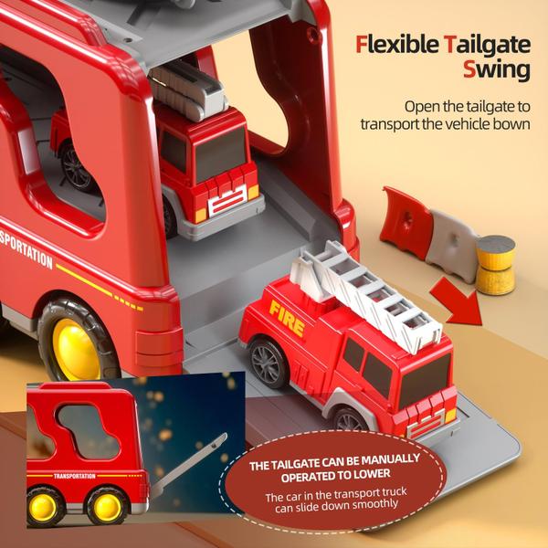 Imagem de Toy Car Beby Buty Caminhões de bombeiros 5 em 1 para crianças de 3 a 5 anos