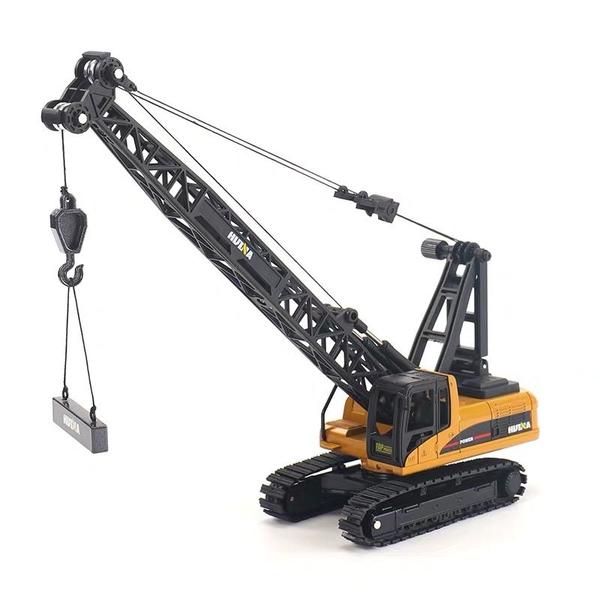 Imagem de Toy Crawler Crane Huina Alloy Engineering Vehicle em escala 1:50