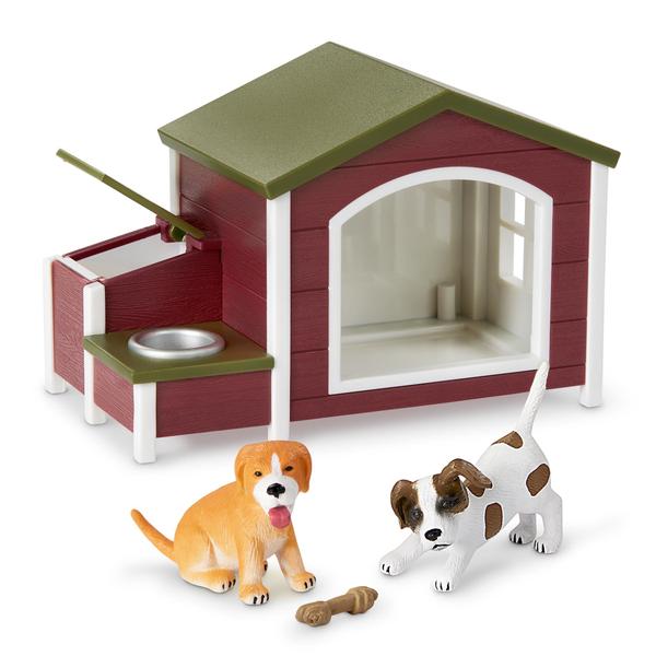 Imagem de Toy Dog House Playset Terra by Battat com 5 estatuetas de cachorro