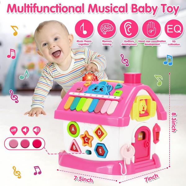 Imagem de Toy Dreampark Montessori Musical House, menina 8 em 1 de 1 a 2 anos