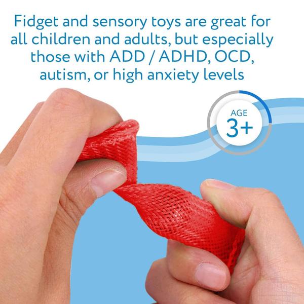 Toy Fidget Toy IMPRESA Monkey Fidgetz em malha e mármore, pacote com 8 Imagem de Toy Fidget Toy IMPRESA Monkey Fidgetz em malha e mármore, pacote com 8