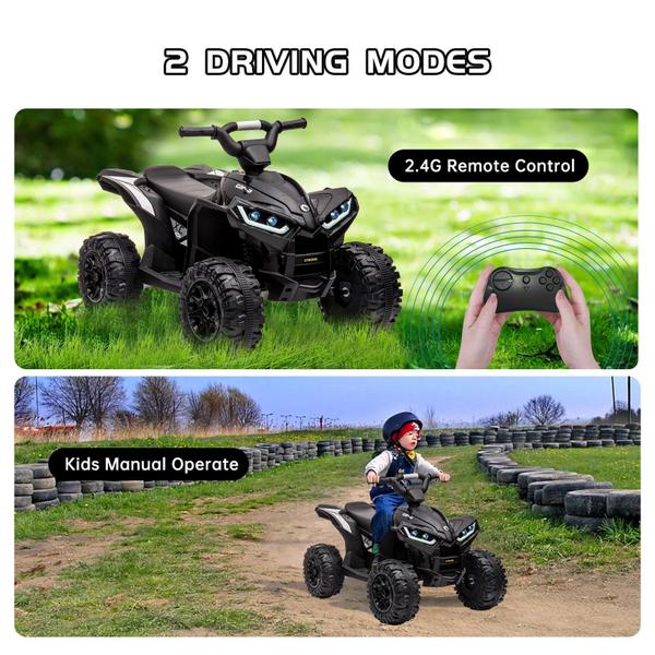 Imagem de Toy Kids ATV Ride on ACONEE 12V de 4 rodas com música e luzes