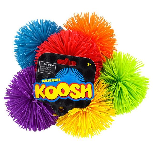 Imagem de Toy Koosh Balls 7,62 cm, pacote com 3 cores variadas, crianças de 3 anos ou mais