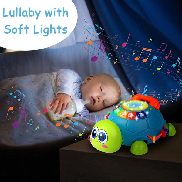 Imagem de Toy KWYZ Baby Crawling Turtle Musical Light Up 0-2 anos