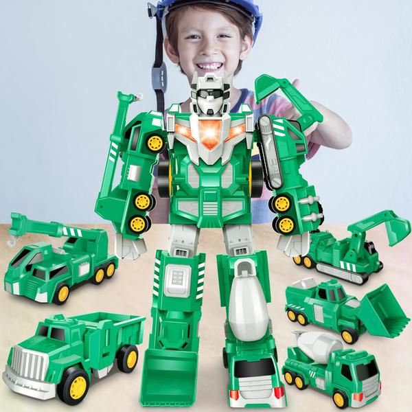 Imagem de Toy Laradola Transform Robot Cars 5 em 1 para crianças de 4 a 8 anos