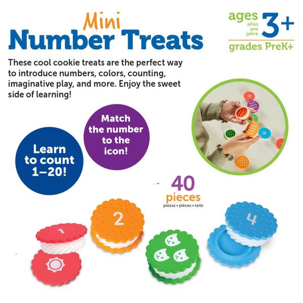 Imagem de Toy Learning Resources Mini Number trata 40 peças de mais de 3 anos