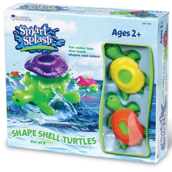 Imagem de Toy Learning Resources Shape Shell Turtles, conjunto de 8 para crianças a partir de 2 anos