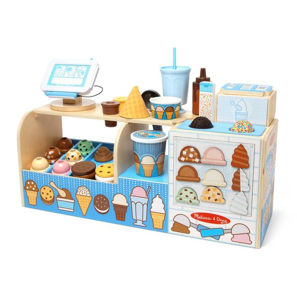 Imagem de Toy Melissa e Doug Wooden Cool Scoops Ice Creamery Play Food